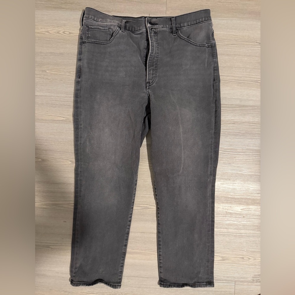 Express Women’s Mom Jeans in Washed Black